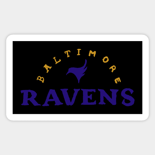 Baltimore Raveeeens Sticker by Very Simple Graph